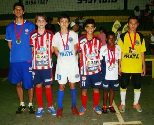 Seleção Sub 13 - Douglas-Pedro-Bruno-Wellington-Breno-Mateus
